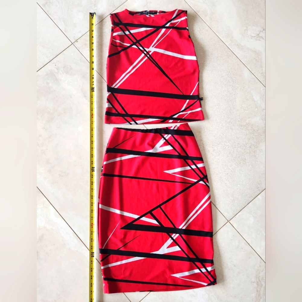 Vintage John Richmond top and skirt